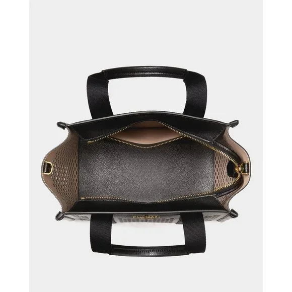 New Kate Spade Kip Perforated Leather Small Tote Black - Picture 5 of 5